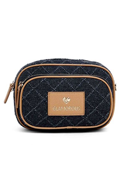 R&B حقيبة كروس بودي من قماش الدنيم المتهالك