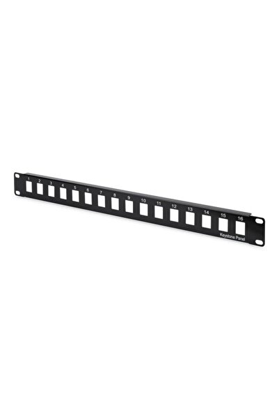 Digitus Patch Panel with 12 Ports, Digitus, 1U, Black, DN-91400