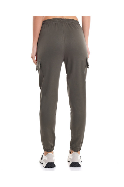 R&B Solid Jogger Pants with Drawstring Waist