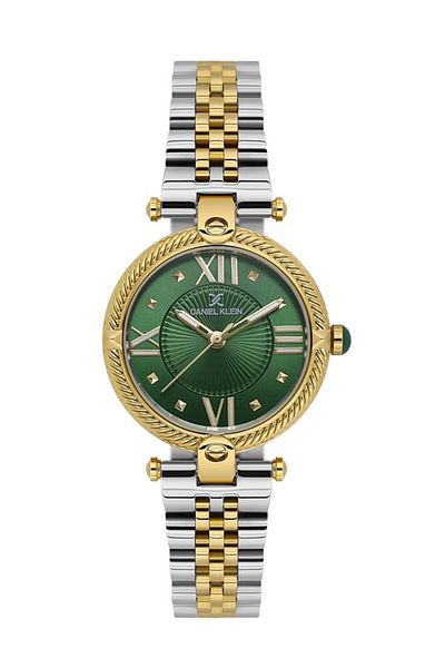 Daniel Klein Dke.1.10953-5 Metal Case Metal Cord 3 Atm Water Resistant Metallic-Gold Color Women's Wristwatch