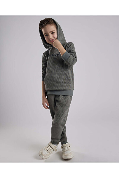 R&B مجموعة ملابس منقوشة بغطاء للرأس