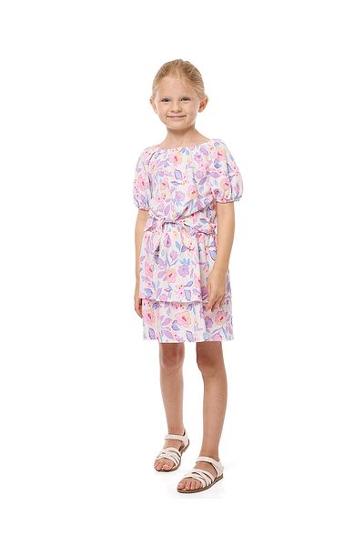 R&B Floral Printed Top and Skirt Set