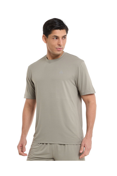 R&B Logo Detail Active T-Shirt with Crew Neck and Short Sleeves