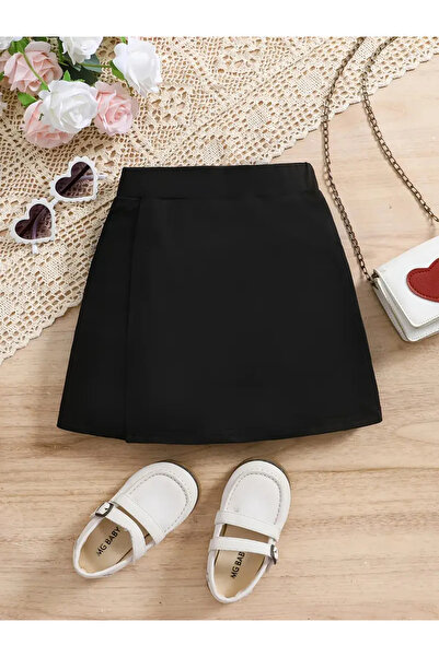 NoVibe Fusta scurtă pentru copii neagră