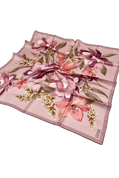 Armine İpek Eşarp 2026 Kış - 9414-03 Pudra Twill