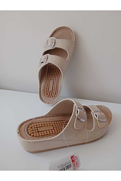 GEZER παντόφλες με διπλή πόρπη με τακούνι