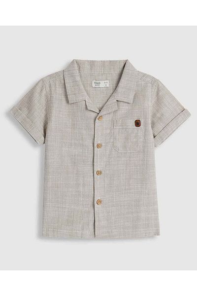 R&B Textured Shirt and Shorts Set