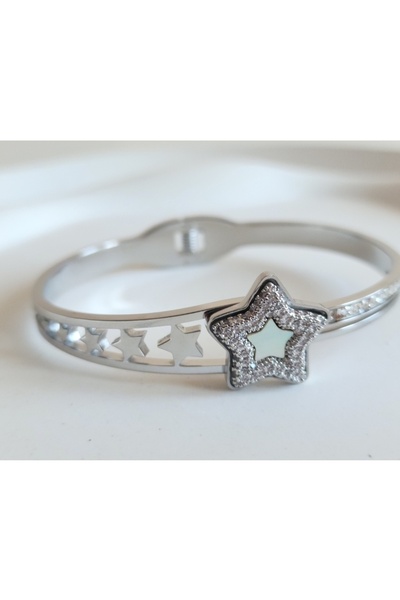 Anatolia Money, Luck Number Sequenced Star Handcuff Bracelet