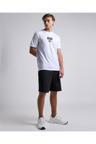 R&B Printed Active T-Shirt with Short Sleeves
