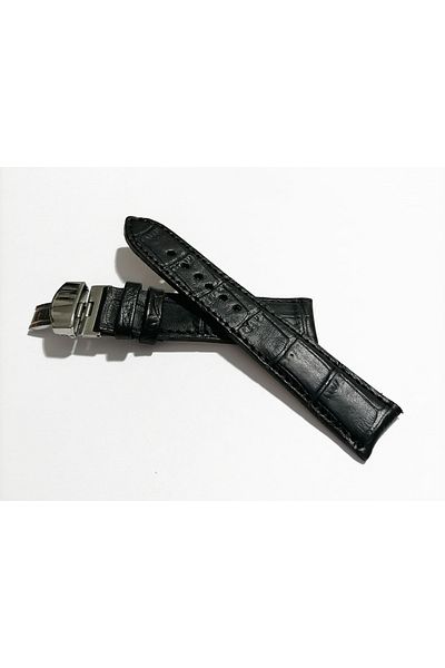 FADO &Butterfly Buckle Suitable for &All Kinds of Watches 18 mm Black Cord (272) Silver Buckle