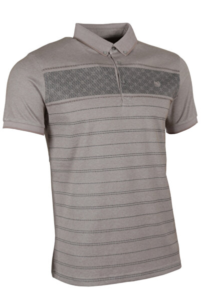 Modarar Men's T-Shirt Polo Neck Regular Fit Pattern Rar01321