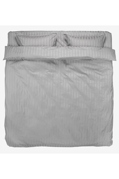 OEM Bed linen + satin sheet NELL 200x220 light gray