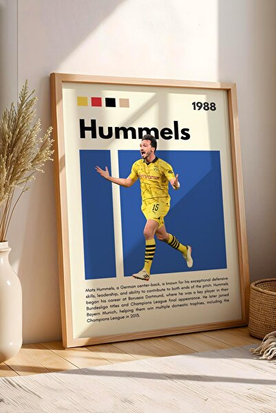 Saturn Πίνακας με κορνίζα Mats Hummels - Διακοσμητικός πίνακας με αφίσα ποδοσ...