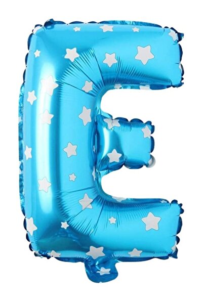 PartiCompany بالون فويل على شكل حرف أزرق مرصع بالنجوم