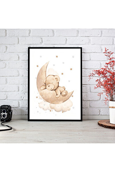 woodsia Tablou cu poster din lemn MDF cu aspect de cadru dintr-o singură buca...