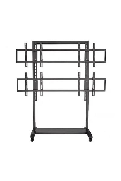 Skilltech Skill Tech SH 8565VFS Four Screen Video Wall Cart – 42–55", VESA 600x400, 160kg, Black