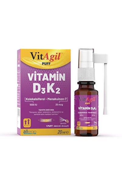 Vitagil Allergo Vitamin D3 + K2 20 Ml Sprey