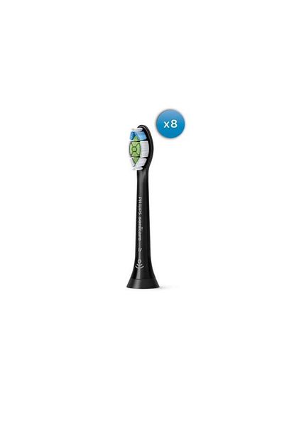 Philips Sonicare Optimal White HX6068/88 Electric Toothbrush Refills, 8 Pieces (Black)