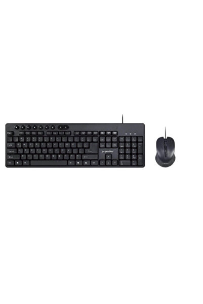 Gembird Kit keyboard and mouse KBS-UM-04, Wired, USB (Black)