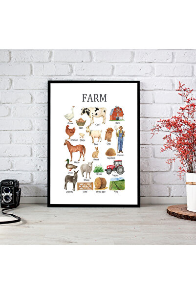 woodsia Tablou cu poster din lemn MDF cu aspect de cadru dintr-o singură buca...