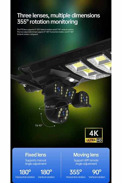 Promagg Solar LED Lamp + Surveillance Camera 4G – Intelligent Lighting and Security