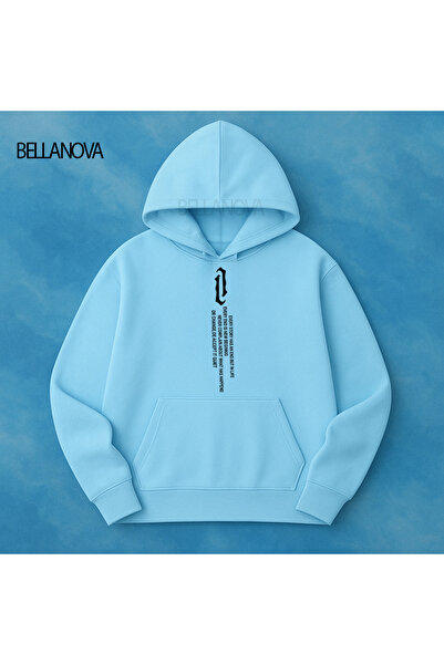 bellanova Κορυφαίας ποιότητας Unisex Φούτερ με κουκούλα και 3 κλωστές