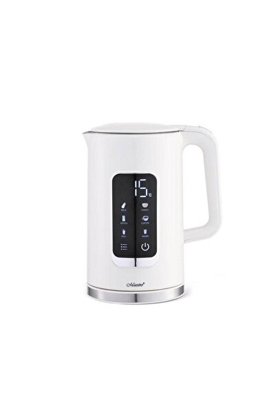Maestro Fierbator de apa MR-024-WHITE, 1.7 l, 2200 W, Afisaj tactil, Ajustare...
