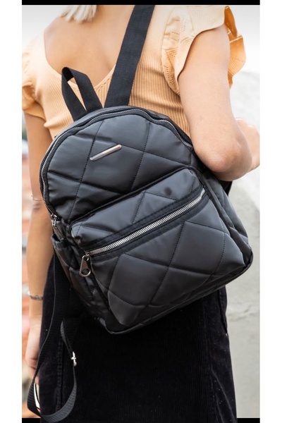 truvalıhelen Women's Young Girl Backpack Quilted Embroidery Pocket Zipper