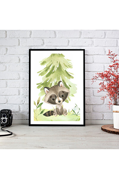 woodsia Tablou cu poster din lemn MDF cu aspect de cadru dintr-o singură buca...