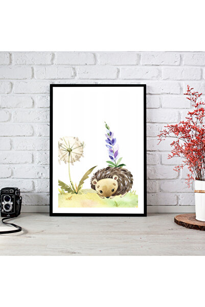 woodsia Tablou cu poster din lemn MDF cu aspect de cadru dintr-o bucată CRMD ...