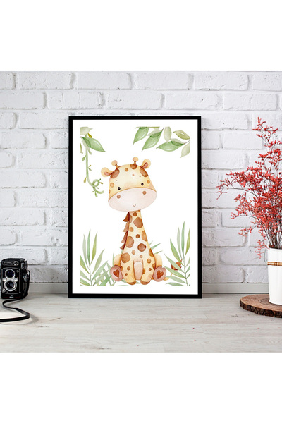 woodsia Tablou cu poster din lemn MDF cu aspect de cadru dintr-o singură buca...