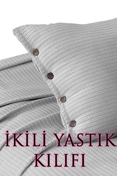 Cottonest PLETENA NAVLAKA ZA JASTUK SA UZORAKOM 2 KOMADA