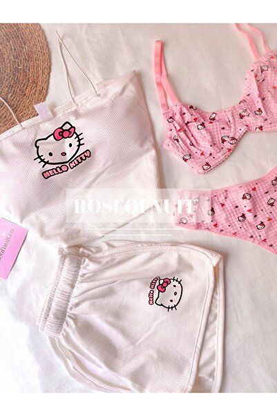 RoseOfNuit Hello Kitty Dreams Gecelik 4'lü Set