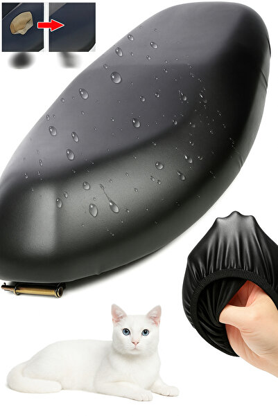 lawrenceshop غطاء مقعد جلدي متوافق مع Vespa Gtv 300 للدراجات النارية