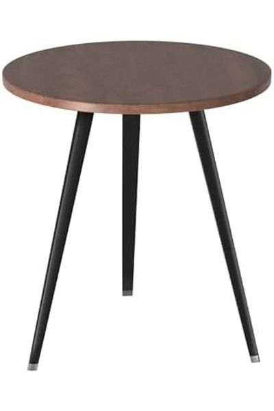 Türkiye Round Modern Wooden Dining Table Cocktail Table with Aluminum Legs for Kitchen Living Room Leisure C