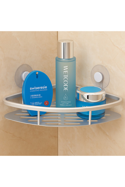 DRAMA HOME Bathroom Corner Shelf Wall Mounted Rustproof Aluminum Shelf