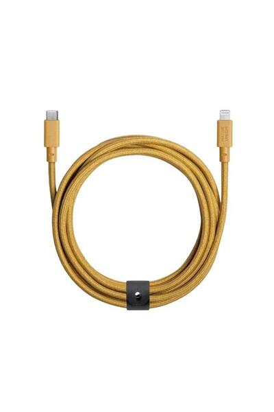 Native Union Cablu USB C - Lightning, Native Union, 3m, acoperire textila, Ga...