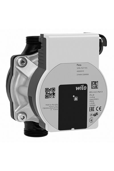 Wilo Circulation pump Giacomini P76WIY015 (Wilo Para), 15-130/7, pumping height 7 m H2O, G 1", 130 mm
