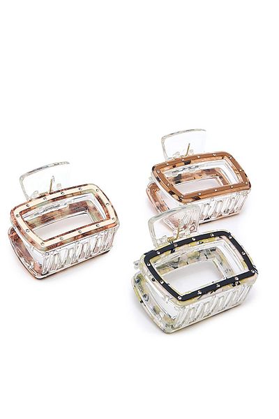 R&B Pack of 3 Claw Clips
