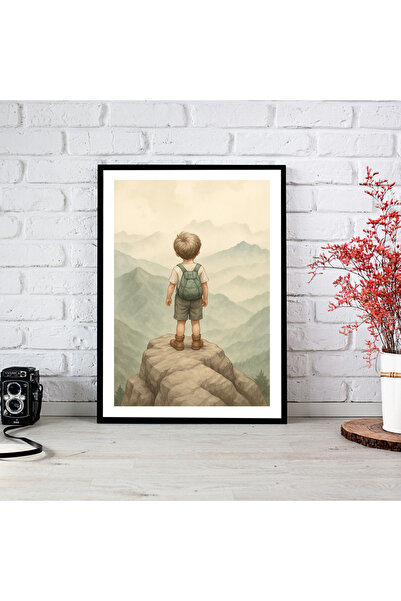 woodsia Tablou cu poster din lemn MDF cu aspect de cadru dintr-o singură buca...