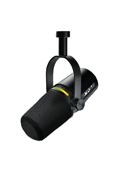 Shure Microfon de Podcast MV7+-K, XLR/USB-C, Cardioid Dinamic (Negru)