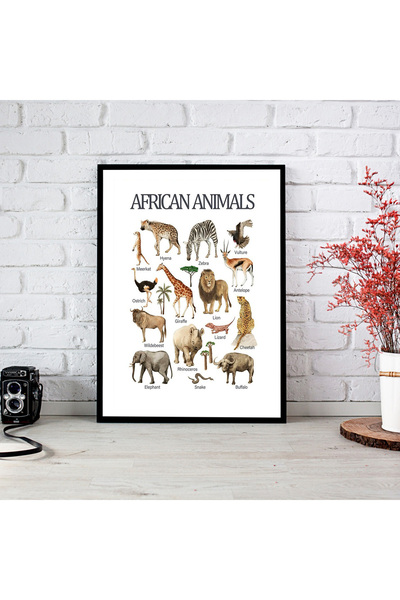 woodsia Tablou cu poster din lemn MDF cu aspect de cadru dintr-o singură buca...