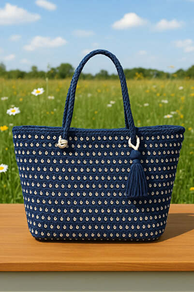 CHANTACHI Geantă de plajă în două culori