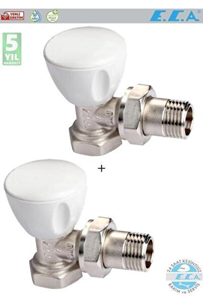 Eca 1/2 Köşe Radyatör Valfi Petek Havlupan Vanası 2 Adet Rv3 602120641