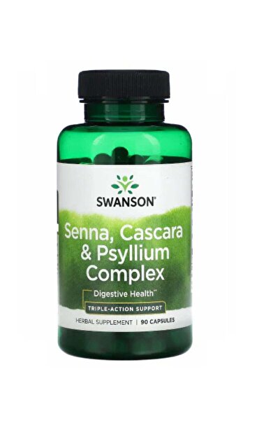 SWANSON سينا كاسكارا ومركب سيلليوم 90 كبسولة