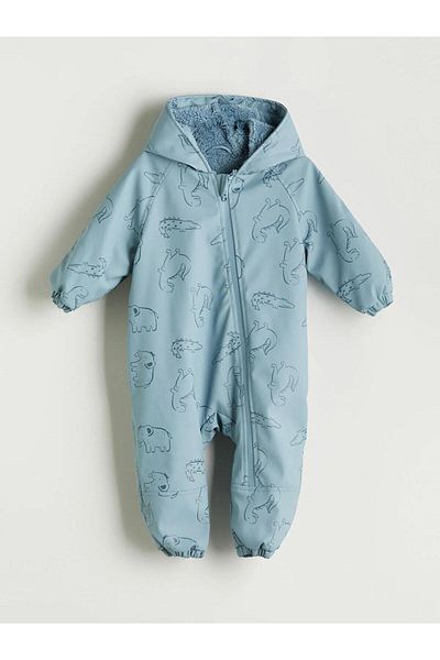 LC Waikiki Hooded Printed Baby Boy Astronaut Coat (W5)