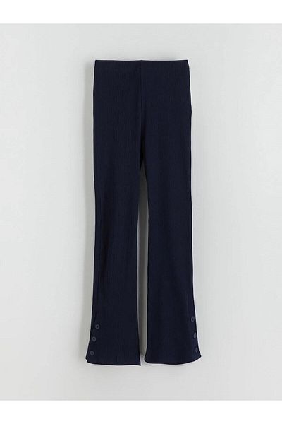 LC Waikiki Girls' Leggings with Elastic Waist and Flared Legs (W5)