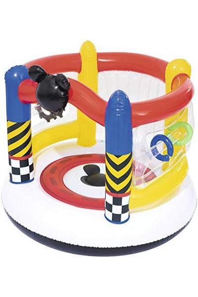 BESTWAY Mickey and The Roadster Racers Boppin Bouncer, Multi-Colour, 1.37 x 1.19 m, 56403