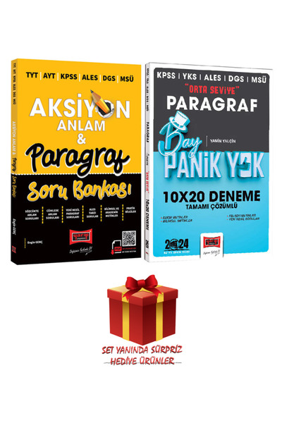 Yargı Yayınları TYT-AYT-KPSS-ALES-DGS-MSÜ|Aksiyon Anlam Paragraf+Bay Panik Yo...