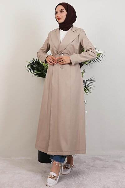 GİYZAMİLA Κρέμα Lenora Trench Coat